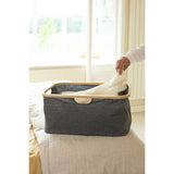 Brabantia foldable laundry basket pepper black 40 litre (British brand)