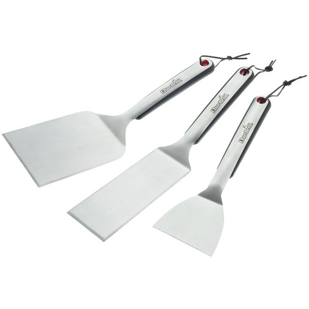 Charbroil griddle starter kit 3-piece stainless steel tools (British brand)