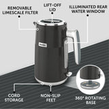 Breville Obliq kettle black 1.7 litre, UK version