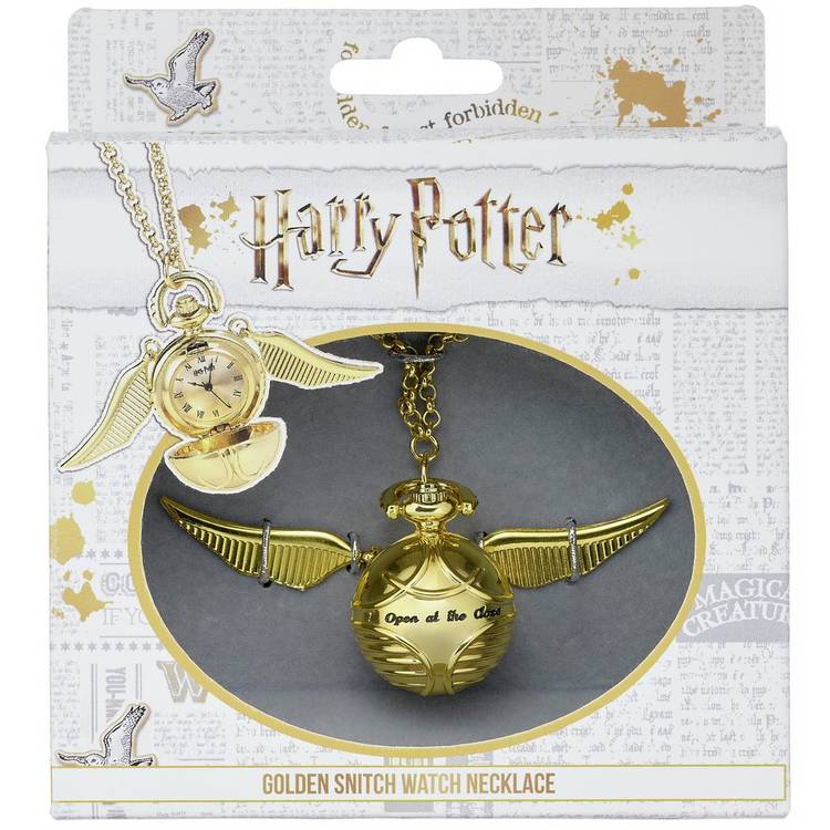 Harry Potter Golden Snitch pendant watch with 25 inch chain - British product