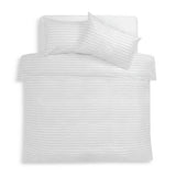 Habitat bedding set white washed stripe single, imported from the UK