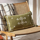 Argos Yard Folis Tasselled Trim Cushion Khaki 50x30cm- Buy online at McGrocer