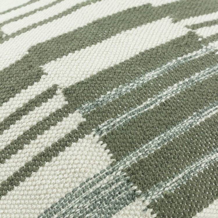 Yard Torode striped cushion sage 45x45cm - British product