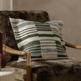 Argos Yard Torode Striped Cushion Sage 45x45cm- Buy online at McGrocer