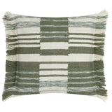 Yard Torode striped cushion sage 45x45cm - British product