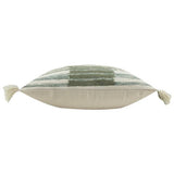 Yard Torode striped cushion sage 45x45cm - British product