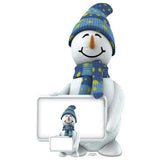 Star Cutouts snowman sign cardboard cutout life-size (British brand)
