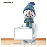 Star Cutouts snowman sign cardboard cutout life-size (British brand)