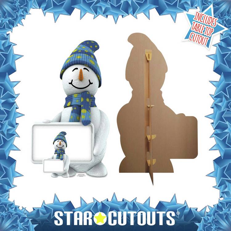 Star Cutouts snowman sign cardboard cutout life-size (British brand)