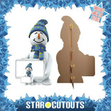 Star Cutouts snowman sign cardboard cutout life-size (British brand)