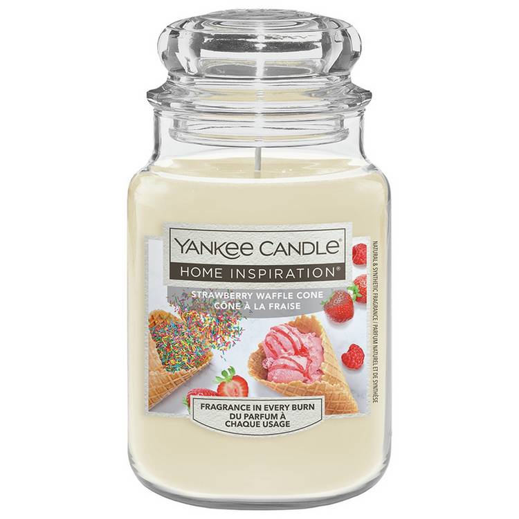 Yankee Candle scented candle Strawberry Waffle Cone large - British product