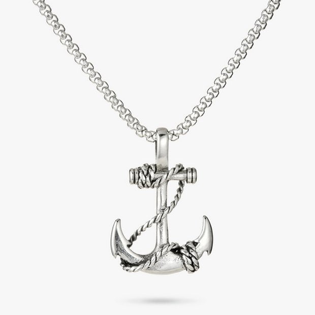 Revere anchor pendant necklace 65cm, UK version