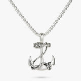 Argos Revere Men's Stainless Steel Anchor Pendant Necklace 65cm- Buy online at McGrocer