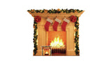 Star Cutouts lifesize Christmas fireplace cutout, imported from the UK