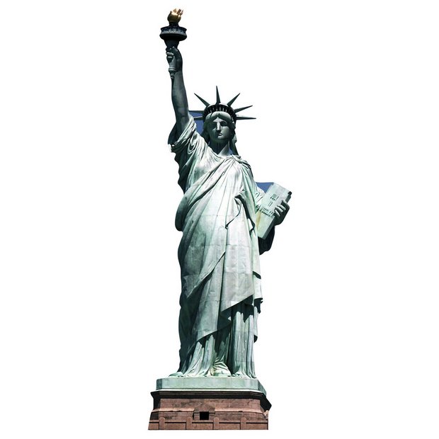 Star Cutouts Statue of Liberty cardboard cutout life-size - British product