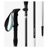 Decathlon ultra compact trekking pole Mt900 black, UK version