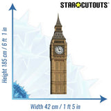 Star Cutouts Big Ben life-size cardboard cutout - British product