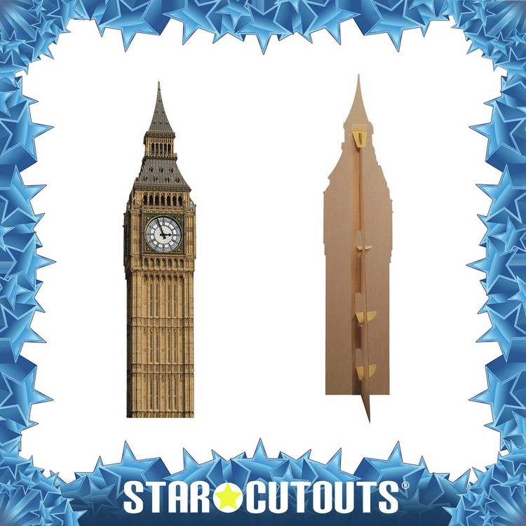 Star Cutouts Big Ben life-size cardboard cutout - British product