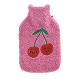 Argos Home 1L hot water bottle pink boucle cover, UK version