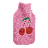 Argos Home 1L hot water bottle pink boucle cover, UK version