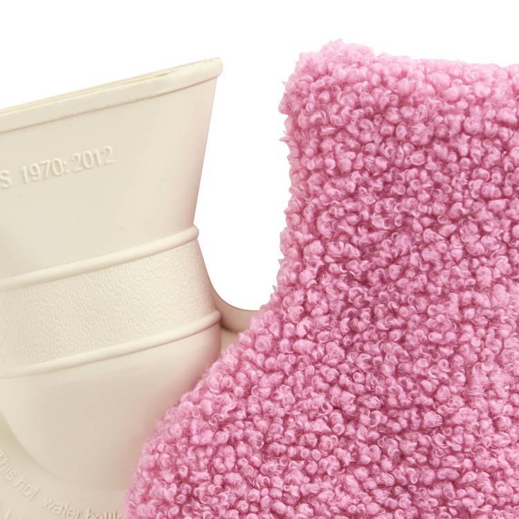 Argos Home 1L hot water bottle pink boucle cover, UK version