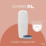 Angelcare XL nappy bin and refill cassette, imported from the UK