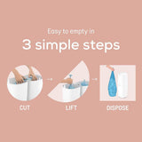 Angelcare XL nappy bin and refill cassette, imported from the UK