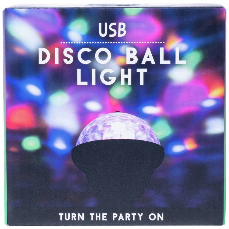 Fizz Creations USB disco ball LED novelty light 10.5cm (British brand)