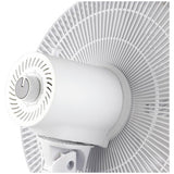 Bush white pedestal desk fan 16 inch, UK version
