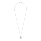 Revere sterling silver heart pendant with cubic zirconia - British product