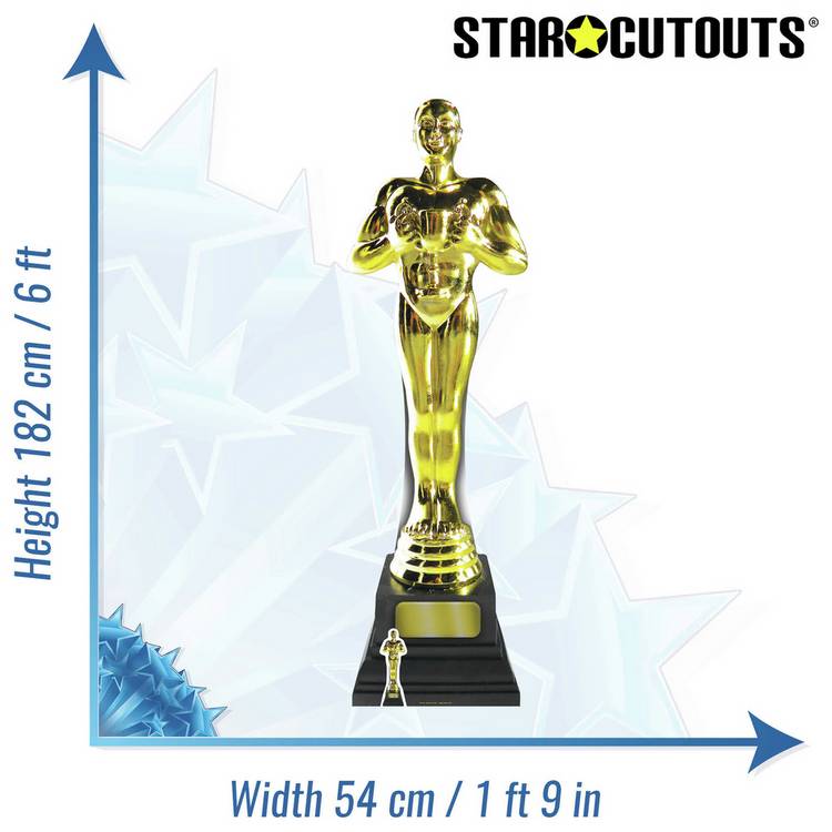Star Cutouts life-size golden award cutout - British product