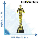 Star Cutouts life-size golden award cutout - British product