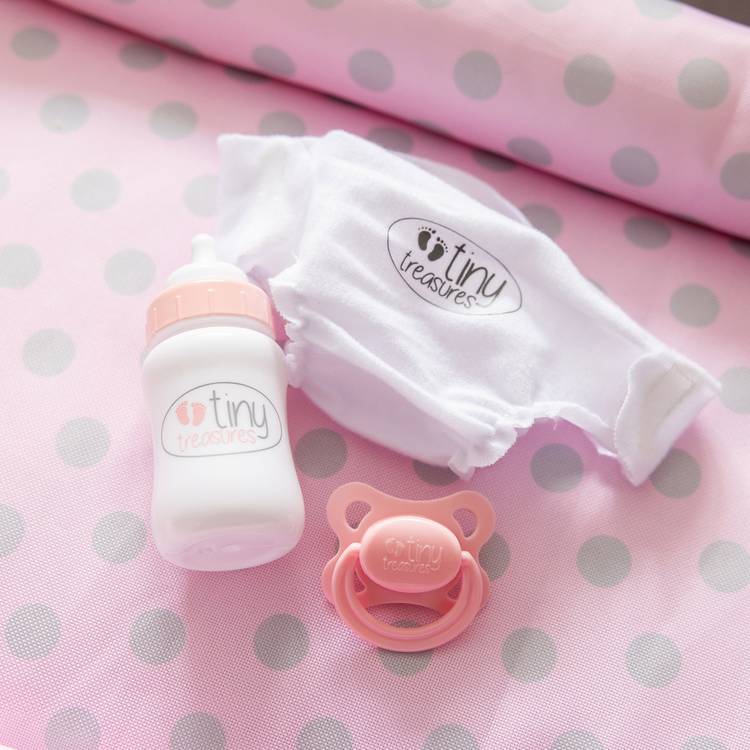 Tiny Treasures folding changing table cot doll accessory (British brand)