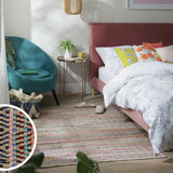 Habitat stripe cotton flatweave rug 120x160cm - British product