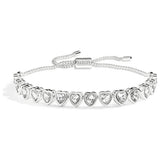 Radley silver plated heart bracelet 24cm (British brand)
