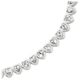 Radley silver plated heart bracelet 24cm (British brand)