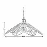 Argos Home rattan petal lampshade 36.5cm, imported from the UK