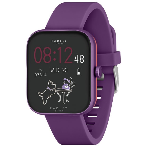 Radley Series 32 smart watch purple silicone strap - British product
