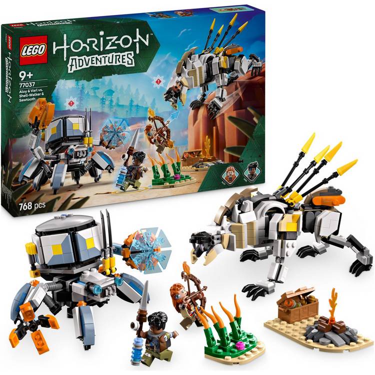 LEGO Horizon Aloy & Varl Shell-Walker & Sawtooth building set - British product