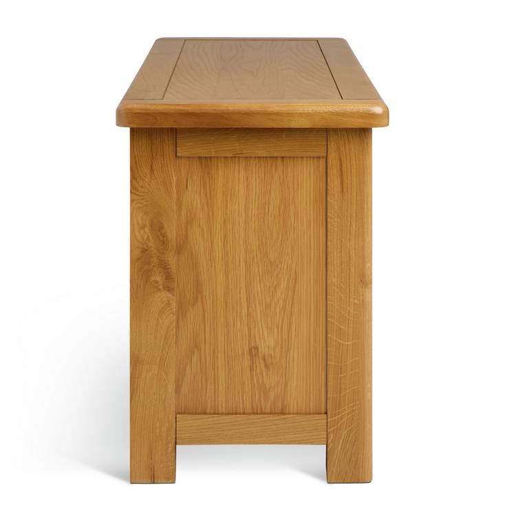 Argos Home Kent Shoe Bench natural oak 100cm (British brand)
