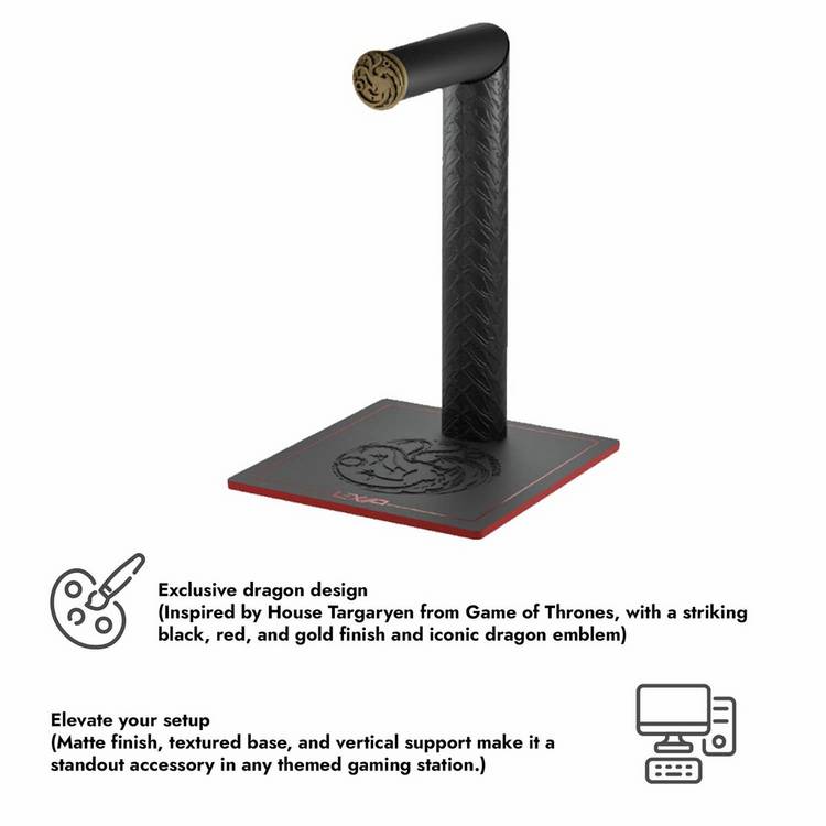 Lexip Game of Thrones dragon headset stand, imported from the UK