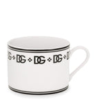 Dolce&Gabbana porcelain teacups and saucers with DG monogram, set of two - British product