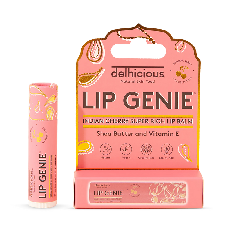 Delhicious Indian Cherry lip balm 4.25g (British brand)