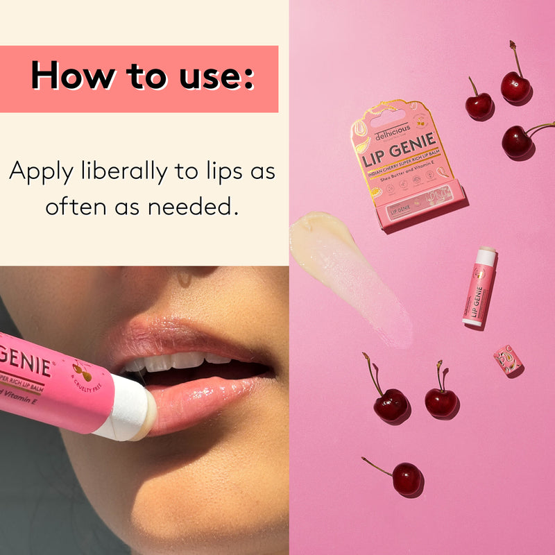 Delhicious Indian Cherry lip balm 4.25g (British brand)