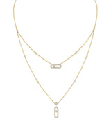 Harrods Messika Move Uno Yellow Gold and Diamond Necklace (0.60ct)- Buy online at McGrocer