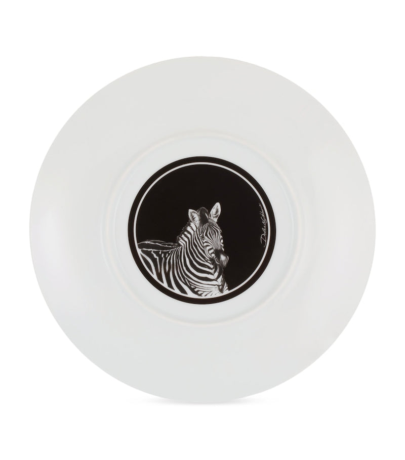 Dolce&Gabbana zebra-striped soup plates set of 2, 20cm - British product