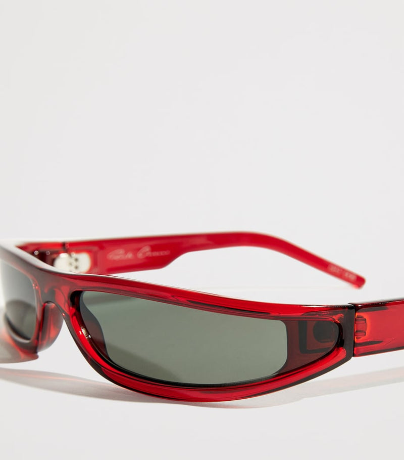 Rick Owens Fog rectangular sunglasses, UK version