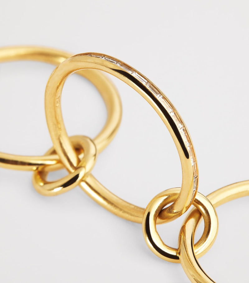 Spinelli Kilcollin yellow gold diamond Kira ring - British product
