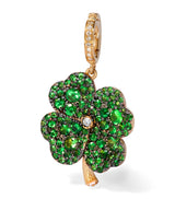 Harrods Annoushka Mythology Clover Charm Pendant in Yellow Gold and Diamond- Buy online at McGrocer