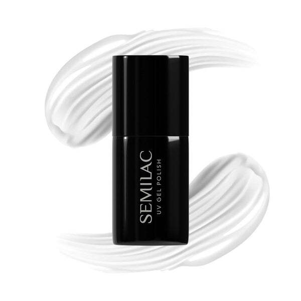 Semilac white strong UV gel polish 7ml (British brand)